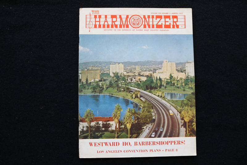 1957 MARCH THE HARMONIZER MAGAZINE - WESTWARD HO! COVER - SP 4925W