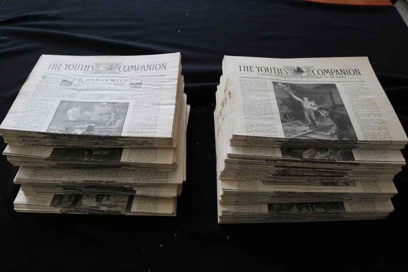 1908-1915 THE YOUTH'S COMPANION MAGAZINE - LOT OF 179 - O 3703
