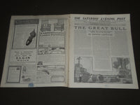 1903 AUGUST 29 THE SATURDAY EVENING POST MAGAZINE - ILLUSTRATED COVER - SP 701