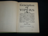 1942 GENERATIONS OF VIPERS HARDCOVER BOOK BY PHILIP WYLIE - KD 6868