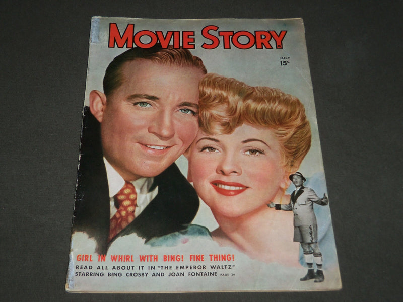 1948 JULY MOVIE STORY MAGAZINE - BING CROSBY & JOAN FONTAINE COVER - M 76