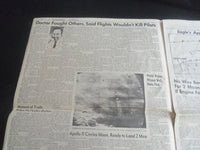 1969 JULY 20 THE SUNDAY BULLETIN NEWSPAPER - APOLLO 11 CIRCLES MOON - NP 5774