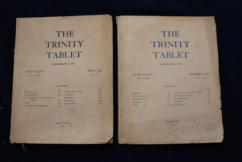 1895-1897 THE TRINITY TABLET MAGAZINE - LOT OF 14 - O 3432