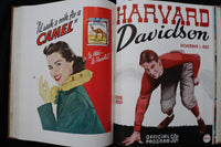 1952 HARVARD FOOTBALL PROGRAMS - BOUND VOLUME - KD 9570
