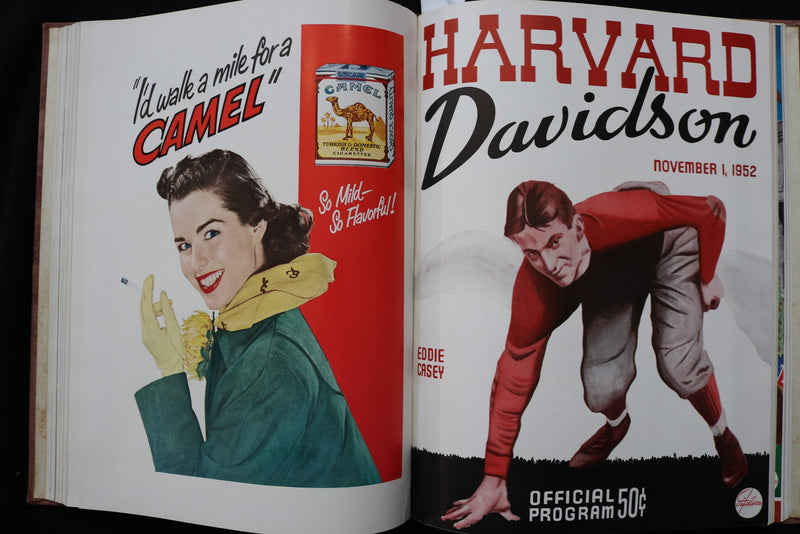 1952 HARVARD FOOTBALL PROGRAMS - BOUND VOLUME - KD 9570