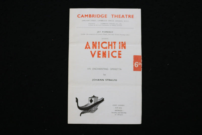 1940'S LONDON THEATRE PROGRAMS - LOT OF 3 - K 2823