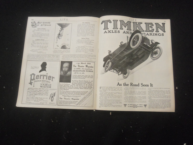 1916 MARCH 16 LIFE MAGAZINE - ANOTHER BABY BORN - L 762X