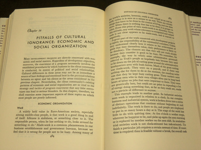 1963 COOPERATION IN CHANGE HARDCOVER BOOK BY WARD GOODENOUGH - KD 6278