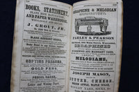 1842-1849 WORCESTER BUSINESS DIRECTORY AND ADVERTISER - LOT OF 6 - KD 9550