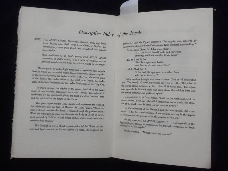 1964 DALI ART-IN-JEWELS SOFTCOVER BOOK - K 185