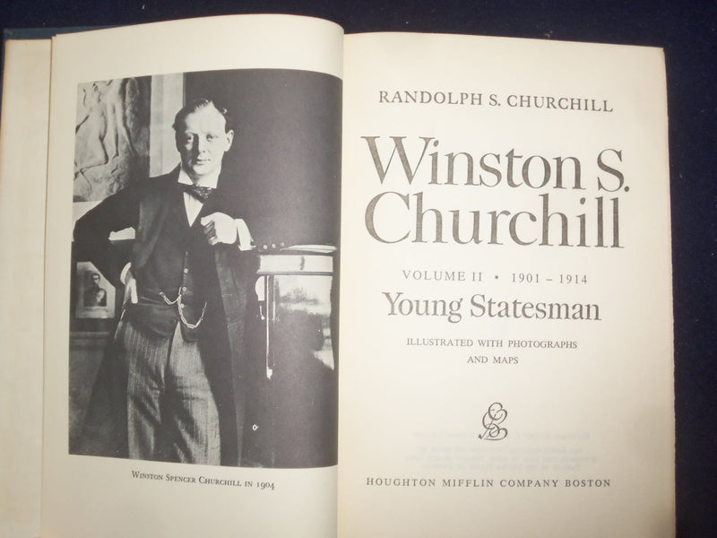 1966-67 WINSTON CHURCHILL HARDCOVER BOOKS-VOLS I & II-RANDOLPH CHURCHILL-KD 8766
