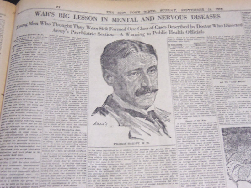 1919 SEPT 14 NY TIMES ARTICLES & DRAMA - VASTNESS OF HOOVER'S WORK - NT 7103