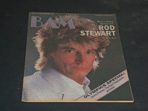 1984 JULY 27 BAM MAGAZINE ISSUE NO. 187 - ROD STEWART COVER - SP 2876