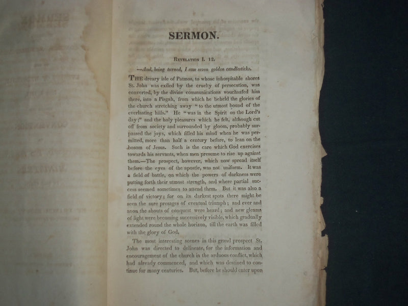 1818 PRESIDENT BROWN'S SERMON - ECCLESIASTICAL CONVENTION - CONCORD, NH - J 4658