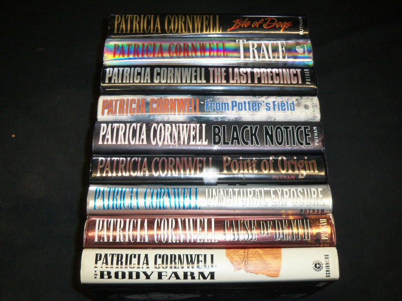 1994-2004 PATRICIA CORNWELL MYSTERY HARDCOVER BOOKS LOT OF 9 - KD 48A