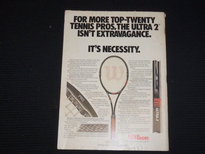 1984 MAY WORLD TENNIS MAGAZINE - JOHN MCENROE AND JIMMY CONNORS COVER - ST 1004R