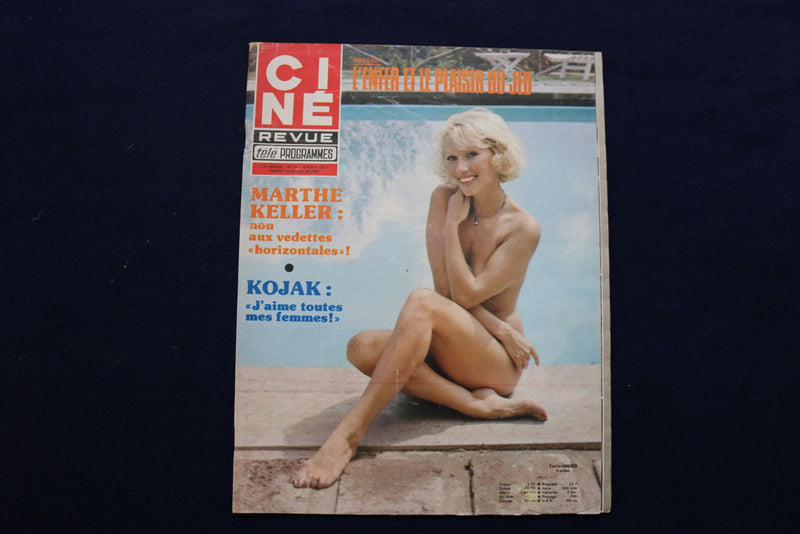 1977 AUGUST 4 CINE REVUE MAGAZINE - EVELIN HANACH-TELLY SAVALAS COVER - E 22082