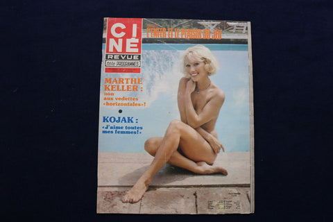 1977 AUGUST 4 CINE REVUE MAGAZINE - EVELIN HANACH-TELLY SAVALAS COVER - E 22082