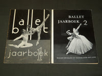 1956-1958 BALLET JAARBOEK 1 & 2 BOOK LOT OF 2 - NICE PHOTOS - DUTCH - J 5138