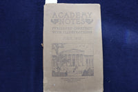 1915 JULY ACADEMY NOTES QUARTERLY BUFFALO FINE ARTS SOFTCOVER BOOK - K 857