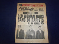 1966 JAN 4 NATIONAL EXAMINER NEWSPAPER -OLD WOMAN NABS GANG OF RAPISTS - NP 6908