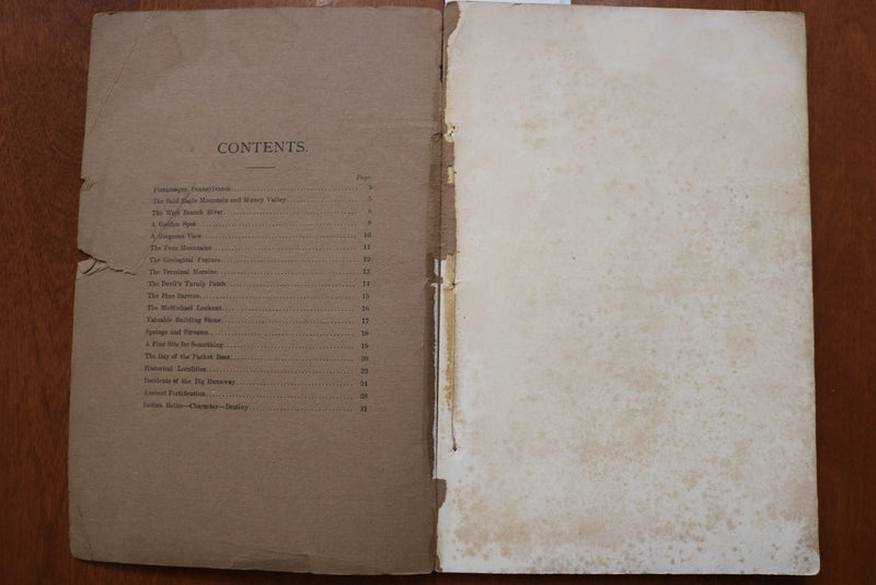 1909 THE MUNCY VALLEY SOFTCOVER BOOK BY J.M.M. GERNERD OF MUNCY, PA. - K 3175