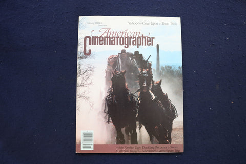 1988 FEB AMERICAN CINEMATOGRAPHER MAGAZINE - ONCE UPON A TEXAS TRAIN - E 17743