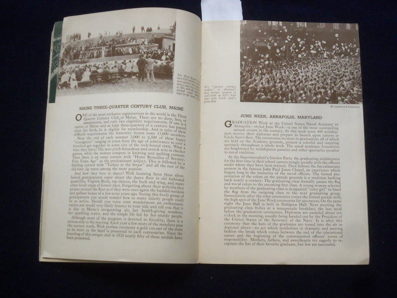 1936 ANNUAL EVENTS IN THE UNITED STATES SOFTCOVER BOOK BY FREDERIC HASKIN-J 9642