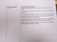 1990 PRINTING ON TEXT AND COVER PAPERS SPIRAL BOUND BOOK - KD 3665