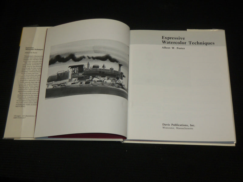 1982 EXPRESSIVE WATERCOLOR TECHNIQUES HARDCOVER BOOK BY ALBERT PORTER - R 727V