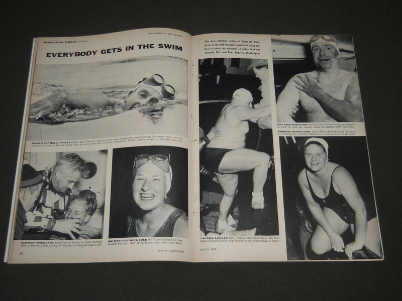 1955 JULY 11 SPORTS ILLUSTRATED MAGAZINE - YOGI BERRA COVER - PHOTOS - ST 4793