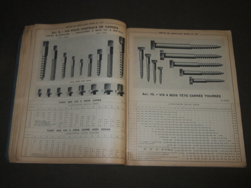 1915 JAN COMPTOIR DES QUINCAILLERIES REUNIES DE L'EST FRENCH CATALOGUE - FR 450