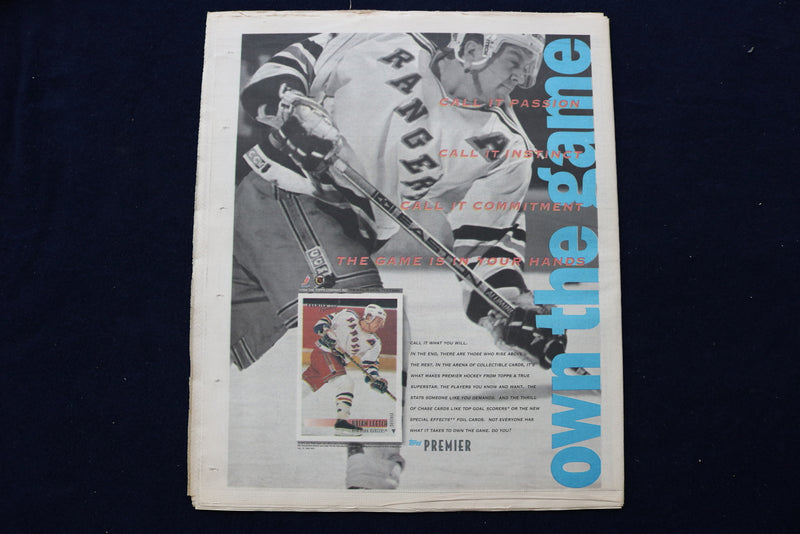 1994 OCTOBER 7 THE HOCKEY NEWS NEWSPAPER - MIKE VERNON COVER - NP 8719