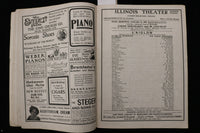 1901 ILLINOIS THEATRE PROGRAMME - ALICE NIELSEN - SARAH BERNHARDT - K 3034