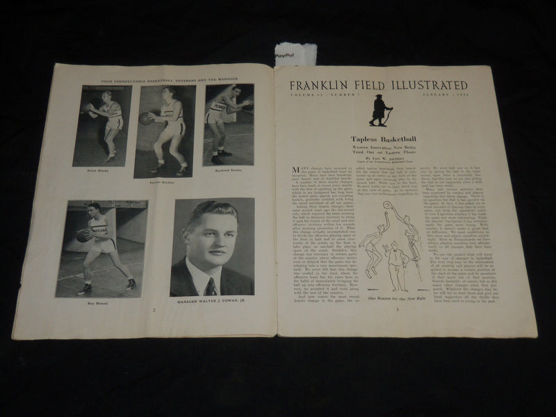 1938 JANUARY FRANKLIN FIELD ILLUSTRATED PENN STATE MAGAZINE - NOTRE DAME- J 5745