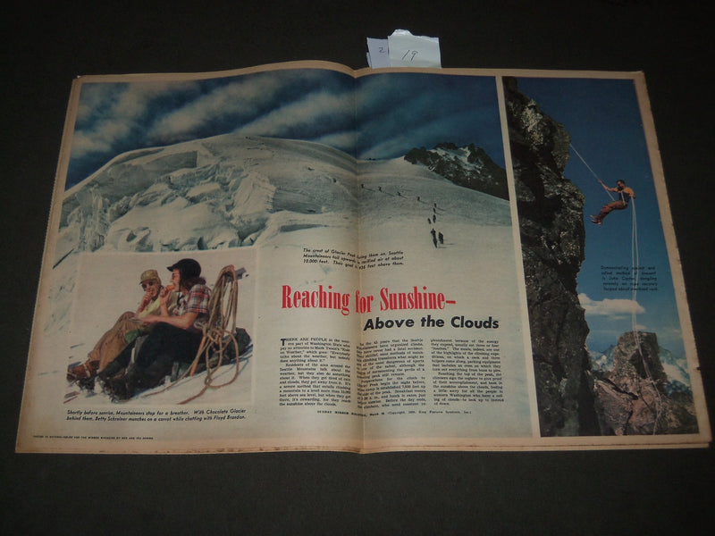 1950 MARCH 26 SUNDAY MIRROR MAGAZINE SECTION - ARLENE DAHL - CROSBY - J 3024