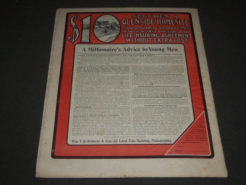 1903 MAR 7 THE SATURDAY EVENING POST MAGAZINE - FRANKLIN'S FIRST NUMBER - SP 685