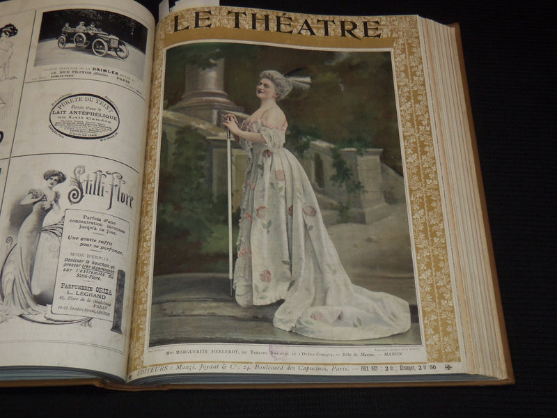 1910 JULY-DECEMBER LE THEATRE MAGAZINE BOUND VOLUME - 12 ISSUES - KD 2278N