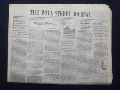 1999 AUG 24 THE WALL STREET JOURNAL -ROBERT STIGWOOD, 1970'S STAR MAKER - WJ 326