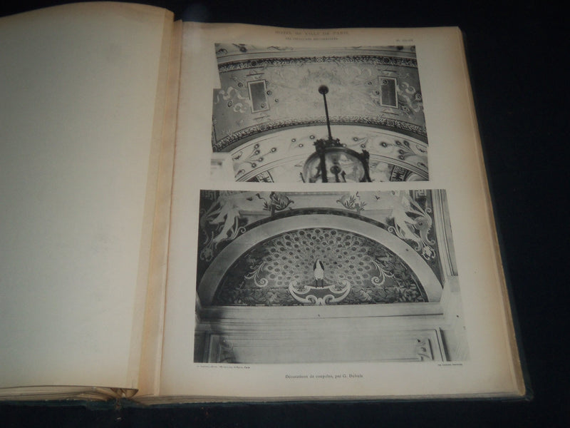 1800'S HOTEL DE VILLE DE PARIS LES PEINTURES DECORATIVES VOLUME 1 & 2 - Z 168