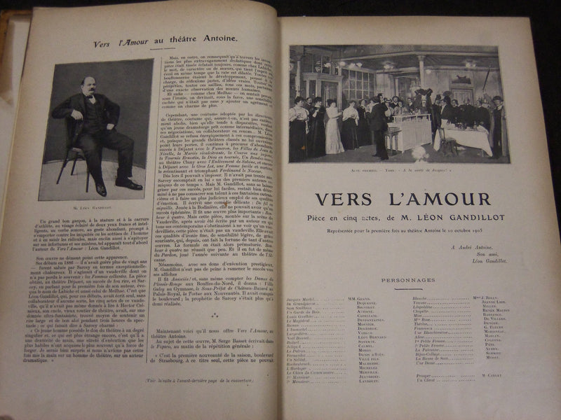 1905-1906 L'ILLUSTRATION THEATRALE BOUND VOLUME - WONDERFUL ILLUS. - KD 78