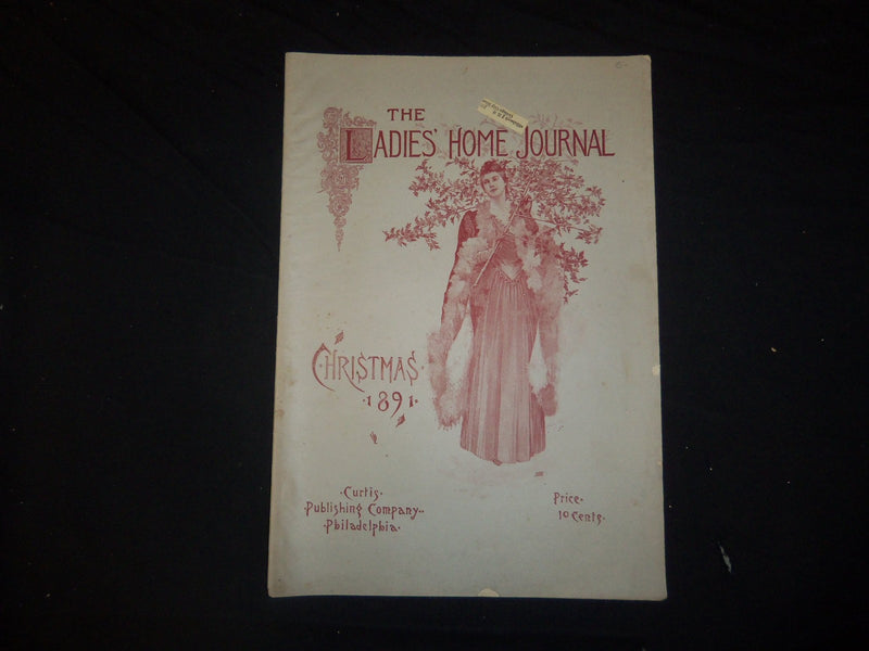 1891 DECEMBER LADIES' HOME JOURNAL MAGAZINE- GREAT ILLUSTRATIONS & ADS - ST 2356
