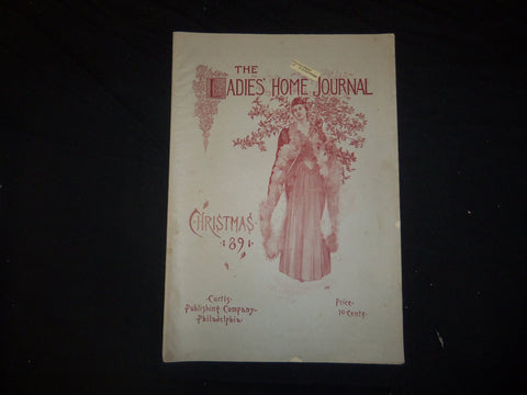 1891 DECEMBER LADIES' HOME JOURNAL MAGAZINE- GREAT ILLUSTRATIONS & ADS - ST 2356