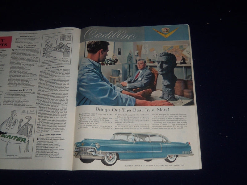 1955 AUGUST 13 THE SATURDAY EVENING POST MAGAZINE - ILLUSTRATED COVER - SP 5612