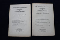 1915 THE JOURNAL OF PHILOSPHY AND SCIENTIFIC METHODS - LOT OF 14 - O 3354