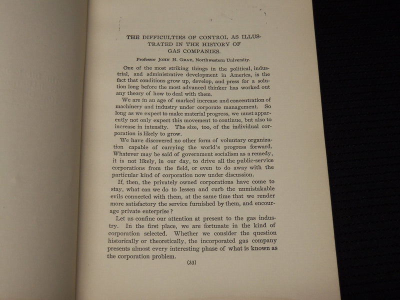 1900-1906 JOHN H. GRAY ADDRESSES LOT OF 2 - QUASI-PUBLIC - GAS COMPANIES - K 14