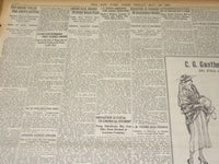 1920 MAY 28 NEW YORK TIMES - WILSON BETOES RESOLUTION, RUTH 2 HOMERS - NT 8680