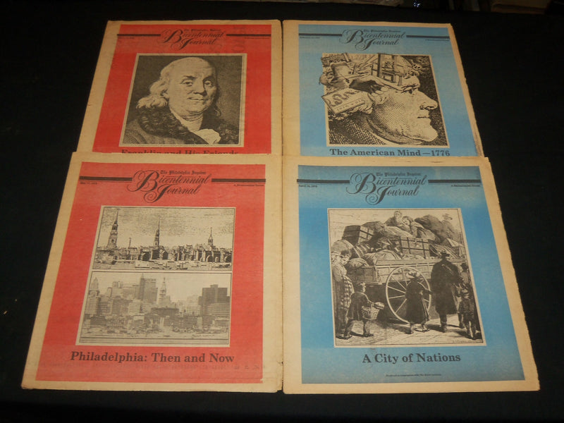 1975-1976 PHILADELPHIA INQUIRER BICENTENNIAL JOURNAL SERIES LOT OF 13 - O 218