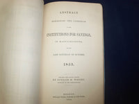 1849 & 1853 ABSTRACT OF RETURNS FROM BANKS IN MASSACHUSETTS - LOT OF 2 - J 4590