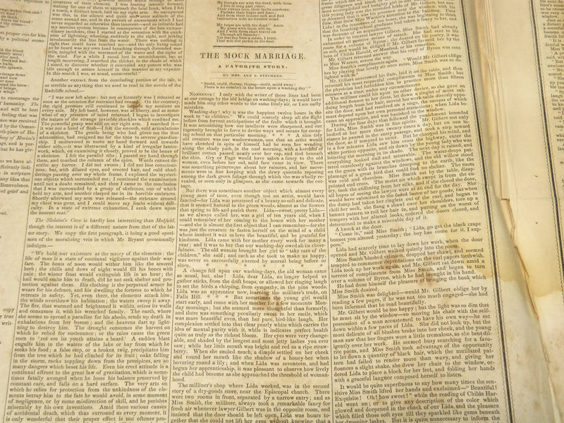 1851 MAY 31 THE BOSTON MUSEUM NEWSPAPER - WILLIAM CULLEN BRYANT - NP 9022